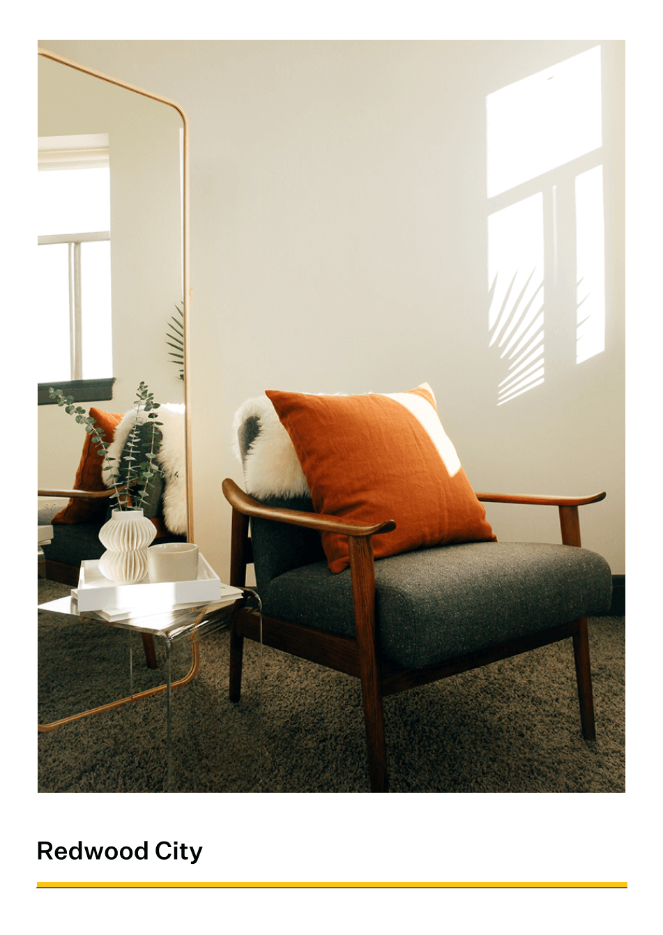 A reusable component with a large image that we designed for Two Chairs website.