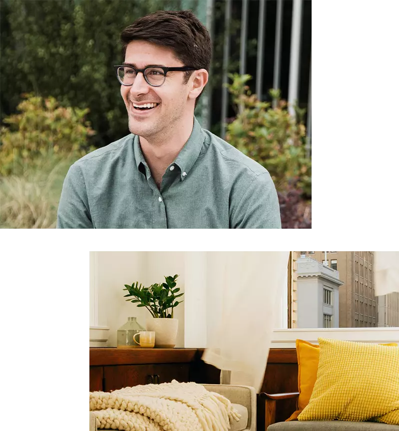 A headshot of Alex Katz, CEO of Two Chairs.